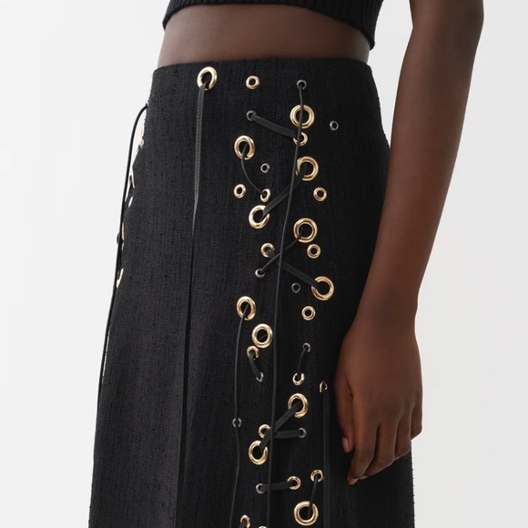 COPY - Chloe Silk blend skirt black